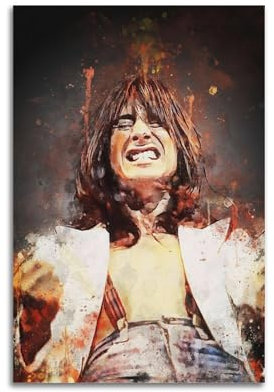 VBYTAXTWJ Poster mit Sänger-Songwriter, Steve Perry, dekoratives Gemälde, Leinwand, Wandposter und Kunstdruck, moderne Familienschlafzimmer-Dekoration, Poster, 40 x 60 cm