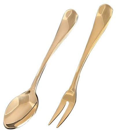 LIFKOME Petites Cuillères À Dessert En Laiton Cuillères Rétro Décoratives Pour Apéritif