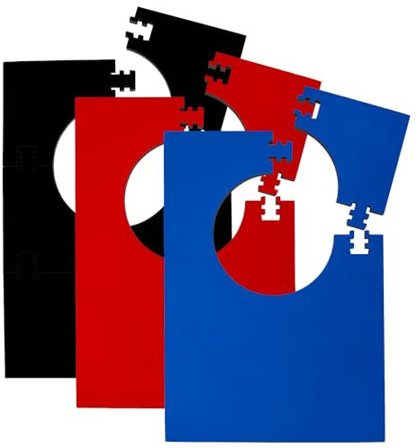 KOTO - 6pcs. Dart Surround Blau Square, langlebige Dart wandschutz, verhindert Schäden, Eva (13,5 cm)