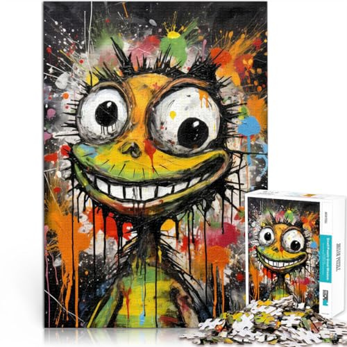 2000 Teile Puzzles für Erwachsene Puzzles Geschenke “Gecko Graffiti Street Art” Aus Karton，Geeignet für Kinder ab 14 Jahren Denksportaufgabe-Spiel Geeignet 。