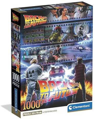 Clementoni Zurück in die Zukunft Puzzle 1000 Teile | Puzzle Erwachsene in 70 x 50 cm - Puzzle Erwachsene anspruchsvoll von Clementoni 37513
