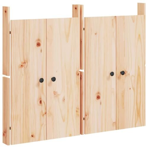 Emmtore Puertas de cocina exterior MEPPEL 2 uds madera maciza pino 50x9x82 cm