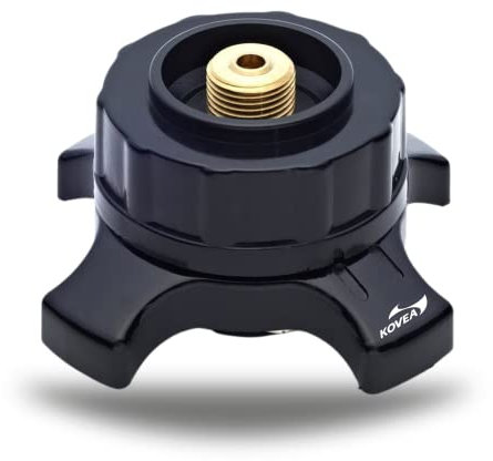 KOVEA Ventilkartuschen Gaskartuschen Adapter von Easy-Click/CV (Bajonettenverschluss) auf 7/16“Schraubgewinde Campinggaz PAT-Adapter