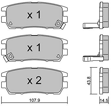 metelligroup 22-0151-0 - Made in Italy - Bremsbeläge