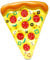 JOYIN Riesige aufblasbare Pizza Slice Pool Floß, 1,8 * 1,5 m Aufblasbare Pool Floß, Sommer-Pool Floß (1 Pack), Schwimmpool-Flöße Wasser Floß Lounger mit Becherhaltern, Swim Party Spielzeug