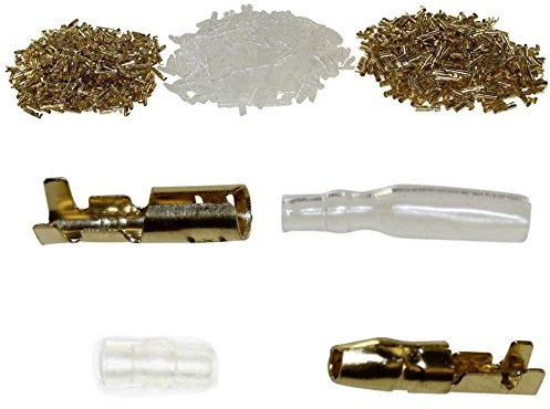 20x Japanstecker Rundstecker Set für Kabelquerschnitt 0,5-2,0mm² inkl. Hülsen und Isolierung