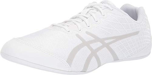 ASICS Ultralyte Cheer 2 Cheerleading Shoes, White/Silver, 8 M US