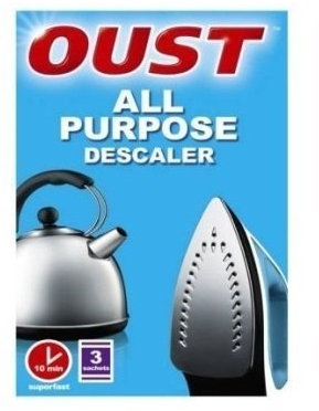 Oust 3 x All Purpose Descaler (Pack of 3) all purpose descaler X3 sachet pack suitable for jug kettles irons coffee makers shower heads
