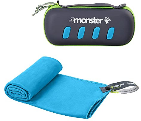 4Monster Mikrofaser Handtücher in 5 Farben, Saugfähiges Sporthandtuch Ultra Leicht, Schnelltrocknendes Reisehandtuch für Fitness Sport Sauna Yoga Reisen
