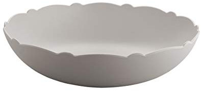 Alessi Dressed en Plein Air MW72/38 WG, Insalatiera di Design con Decoro a Rilievo, Melammina, Grigio (Chiaro)