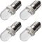 Ruiandsion E10 LED Lampe AC 120V E10 Schraubfuß LED Ersatzlampe Upgrade für Kerzenlichter Home Schlafzimmer Büro Dekorationsleuchten, warmweiß (4er-Pack)
