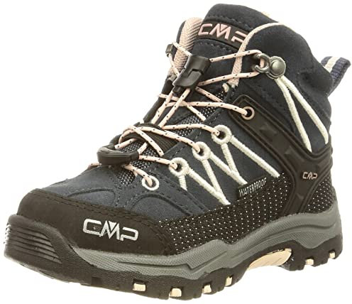 CMP Unisex Kinder Kids Rigel Mid Trekking Shoes Wp Trekking-Schuhe, Asphalt Rose, 34 EU