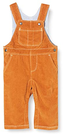 Hatley Overalls Tuta in Velluto a Coste, Marrone Pecan, 6 Mesi Bimbo