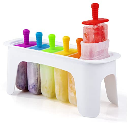 Moules à glaces arc-en-ciel, moules à glace en silicone, moule à glace en silicone, moule à glace en silicone facile à démouler, grands moules à sucettes glacées, sans BPA