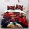 Enfunt-Home Fußball-Stars Ronaldo Bettwäsche Set 2 Teilig Bettbezüge Mikrofaser 1 Bettbezug 135x200cm Mit Reißverschluss Und 1 Kissenbezug 80x80cm