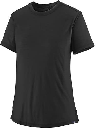 Patagonia Damen W's Cap Cool Merino Kurzarm Shirt, Black, S