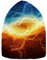 YOUJUNER Herren Damen Beanie Mütze Rot Fire Blue Ice Beanie Cap Thermouhr Cap Unisex Kopfbedeckung Totenkopf Mütze Bündchen Wintermützen, mehrfarbig, One size