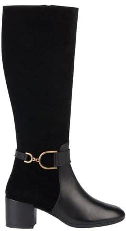 Geox D Eleana, Stivale alla caviglia Donna, Nero Wc, 41 EU