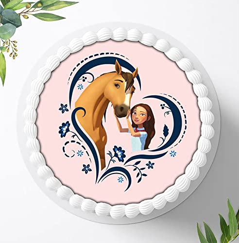 Für die Geburtstags Torte, Zuckerbild kompatibel mit: Spirit Tortenbild, Essbares Foto für Torten, Fondant, Tortenaufleger Ø 20cm, 0923z