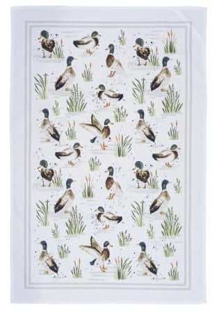 Ulster Weavers - Farmhouse Enten - Geschirrtuch - Baumwolle - Einheitsgröße in Salbei