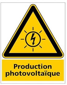 PANNEAU PRODUCTION PHOTOVOLTAIQUE (C1502) - 300 x 420 mm - Adhésif - Adhésif -
