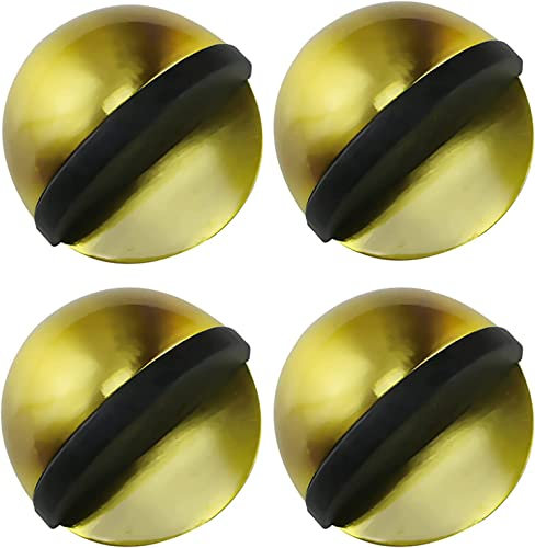 Türstopper,Türstopper, Bodentürstopper Edelstahl,Türstopper aus Metall,Ovaler Bodenmontierter Türstopper mit Klebstoff,Geeignet for Eine Vielzahl Von Böden Und Fliesen,Kein Stanzen,45 * 24mm. ( Color
