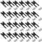 PATIKIL 66x19mm Deckenleuchte Federklemmen 24 Pack Emittierende Diode Einbauleuchte Zubehör Befestigung Klammern für Decke Lampe Schwarz
