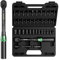 LLAVETOR Llave Dinamométrica 1/4'', 37PCS Dinamometrica Bicicleta 5-25 NM, Llave Dinamométrica 1/4'', Chave Dinamométrica, Juego de Llaves Dinamométricas para Bicicleta