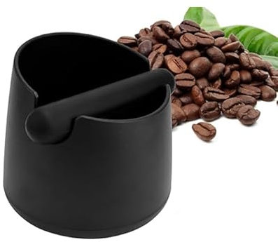 Roysmart Abklopfbehälter, Abklopfbehälter für Siebträger und Kaffee, Abklopfbehälter für Siebträger, Kaffee Klopfbox Barista Zubehör Zum Kaffeesatz Sammeln