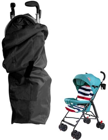 Borsa da Viaggio per Carrozzina, Borsa Passeggino Viaggio, Borsa da Viaggio per Passeggino Impermeabile, Borsa per Trasporto Passeggino, Borse da Trasporto per Passeggini, Sacca Porta Passeggino, Nero