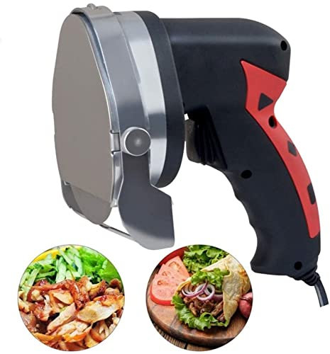 sjdoPulse Cortadora Eléctrica De Kebab, Máquina Cortadora De Cuchillos De Kebab Eléctrica De 80 W, Cuchillo De Kebab Turco De Mano, Cuchillo Eléctrico Profesional Y Comercial para Shawarma