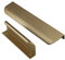 2 Stück Möbelgriffe Versteckter,Kleiderschrankgriffe invisibilità,Schrankgriff Aluminium,Türklinken Modernes,Profilgriff Geschwungener,Türgriff Schubladengriff Knöpfe (Gebürstete Bronze,80mm)
