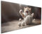 Wallario Küchenrückwand aus Glas 125 x 50 cm, Motiv: Katze mit Wollknäuel | Spritzschutz abwischbar & pflegeleicht