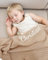 GELLEDI Personalisierte Strickdecke mit Baby-Namen – individuell Besticktes Geschenk für Babypartys und Kindergärten