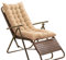 VOLWCO Schaukelstuhl Polster Hochlehner Auflage Sitzkissen Gartenstuhlauflage 125x48x8cm Bankauflage Auflagekissen Polster Kissenauflage Ersatzpolster hochwertig, waschbar und pflegeleicht(Beige)
