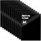 AKOLAFE Lot de 12 plaques en verre acrylique - Noir - A4 - En plastique - 1 mm - 30 x 21 cm - Plaque acrylique - Plaque plexiglas rectangulaire robuste - Découpe sur mesure - Pour peinture, bricolage,