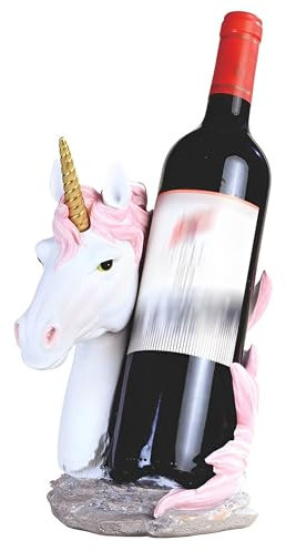 ICE ARMOR Weinregal Einhorn in rosa Flaschenhalter Esszimmer Figur Statue Skulptur Ornament Dekoration Heim/Zimmer Dekor Ideen