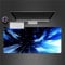 XXL Gaming Mouse Mat 31.5x11.8x0.12 inch Washable Large Mouse Pad Soft Smooth Surface and Anti-Slip Rubber Base Mousepad for Home Office Gift - Blue Black Abstract