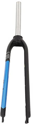 RiToEasysports Forcella per Freno a Disco Rigida per Bici, Forcella Rigida Anteriore in Lega di Alluminio per Mountain da 26 27,5 29 Pollici (Blu)