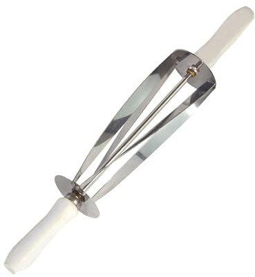NYCBZ Croissant-Schneider, Croissant-Roller, Scheiben, Küche, Edelstahl, Haushalt, gleichmäßig geformter Brotschneider, rollender Teigschneider, groß(Large)