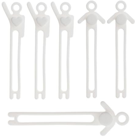 Silicone Cable Ties - Charging Cable | Pack of 6 Silicone Electronic Cable Organisers, Multifunctional Cable Organiser, Headphone Wire Bundle Bands for Men and Women, Travel and Home