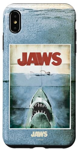 Jaws 50th Anniversary Poster Vintage Style Front & Back Case for iPhone XS Max