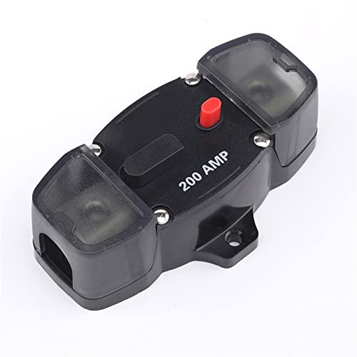 GXRQLHYZ 200A 12V Auto Camion Amplificatore Audio Interruttore Portafusibile AGU Stile Stereo Amplificatore Refit Cavo 4GA(Orange)