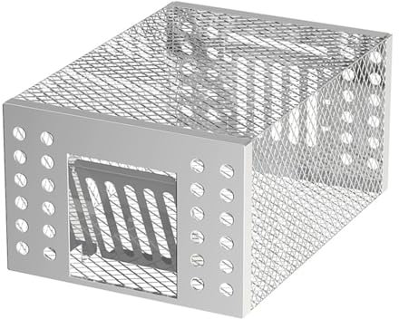 Gemdoit Maus Lebendfalle aus Metall, Mausefalle lebend mit sensibler Auslösung, berührungsfreie Freigabe, wiederverwendbar für Mäuse und Ratten im Haus oder Garten