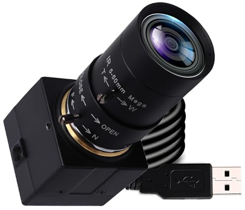 Svpro 4K USB Webcam with Zoom 5-50mm Manual Lens,10X Optical Zoon Camera for Computer Laptop,UVC Free Driver Industrial Camera with IMX415 Sensor