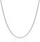 MIORE Schmuck Damen, Collier Kette Damen, Kette Silber 925 Frauen, Kordelkette, Silberkette 925 Ohne Anhänger, Halskette 50cm, Allergenfrei & Handgemacht in Italien, Geliefert mit Schmuckkästchen