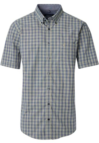 CASAMODA Freizeithemd Kurzarm kariert Comfort Fit