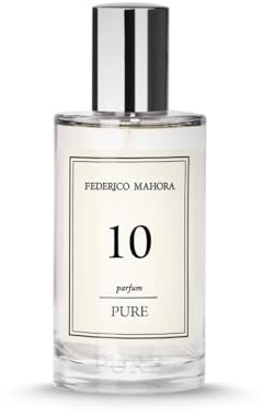 Pure 10 Perfume Femenino 50 ml – Mandarina, Hojas de Hiedra y Champaca, Jazmín, Orquídea y Rosa, Madera de Amaranto, Mora y Almizcle – Floral Dulce, Duradero y Elegante