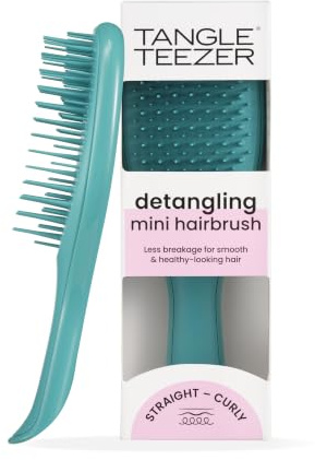 Tangle Teezer Ultimate Detangler Klein– Für Nasses & Trockenes Haar – Entwirrungsbürste für Alle Haartypen – Perfekte Haarbürste für Kinder & auf Reisen – Türkis