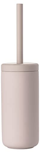 Zone Denmark Ume Toilettenbürste, WC Bürste, Klobürste in Schönem Dänischem Design, aus Steinzeug mit Soft Touch-Beschichtung, Durchm. 10 cm, Höhe 38,7 cm, Nude